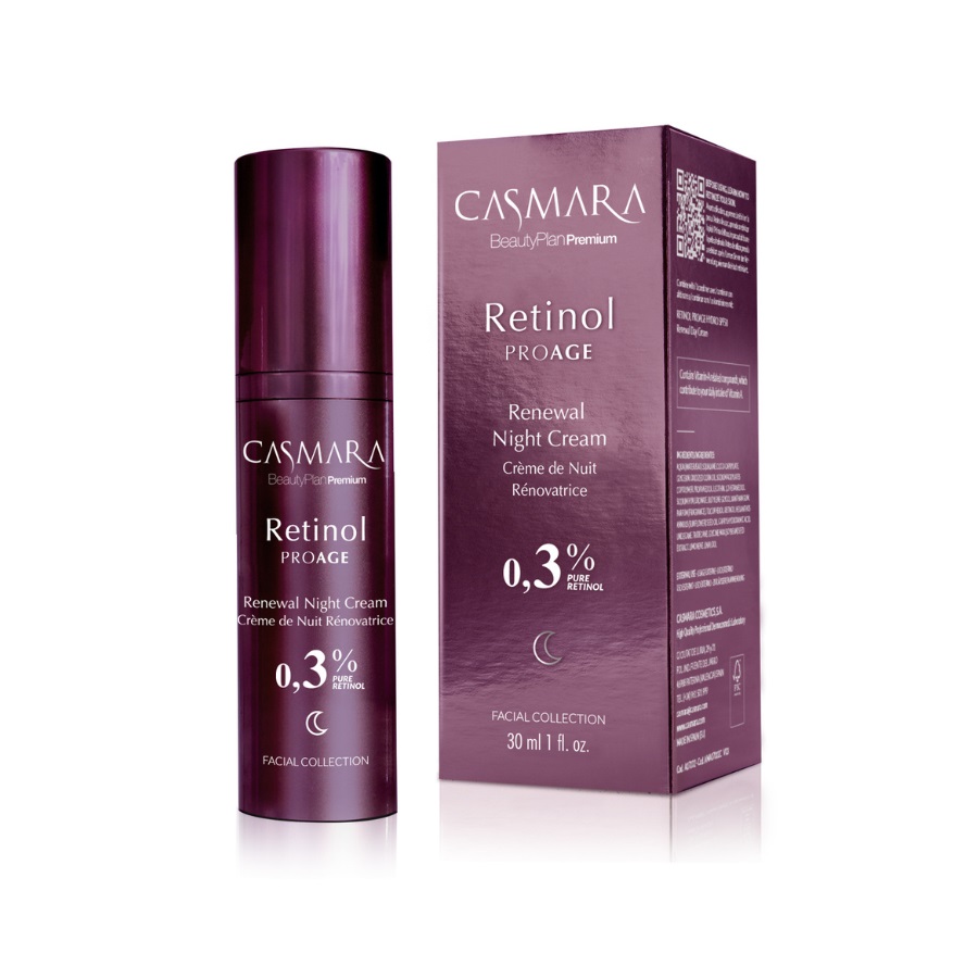 Kem trẻ hóa RETINOL CASMARA tinh khiết 0.15% và 0.3% - RETINOL PROAGE RENEWAL NIGHT CREAM 0.15%/ 0.3% 30ML
