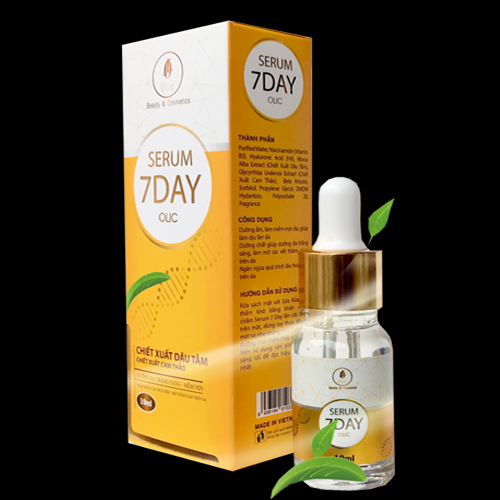 COMBO 3 lọ Huyết Thanh Trắng Da 7 Day - OLIC (Serum 7 DAY - OLIC) giúp TRẮNG DA, NÂNG CƠ, TRẺ HÓA DA, trẻ ra từ 5~10 tuổi. (Tặng 1 sữa rữa mặt sữa chua cao cấp giúp sạch da, sáng da)