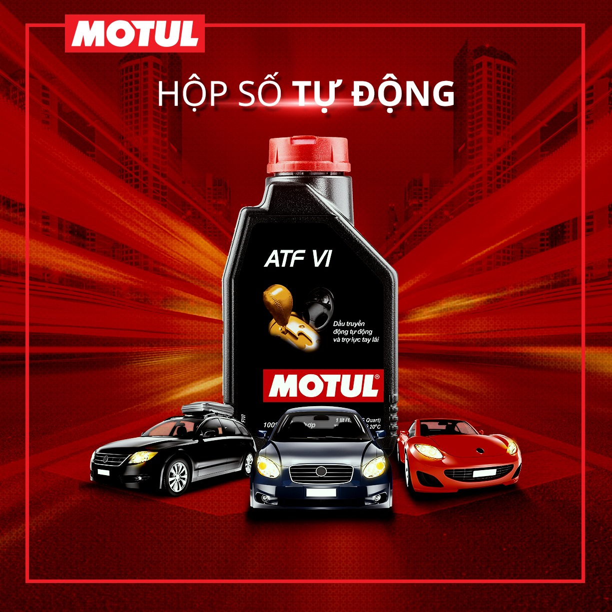 Dầu hợp số tự động xe ô tô MOTUL ATF VI 1L