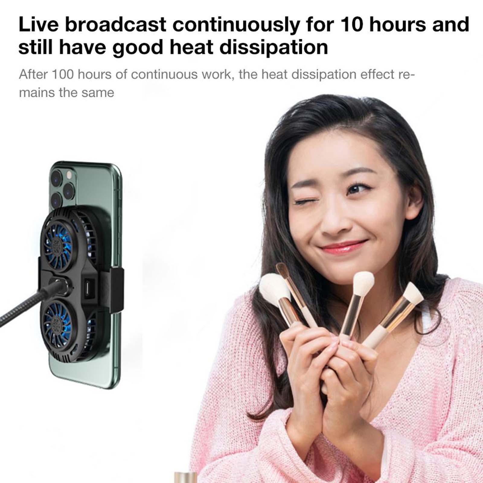 Mobile Phone  Gaming Phone Cooler Black