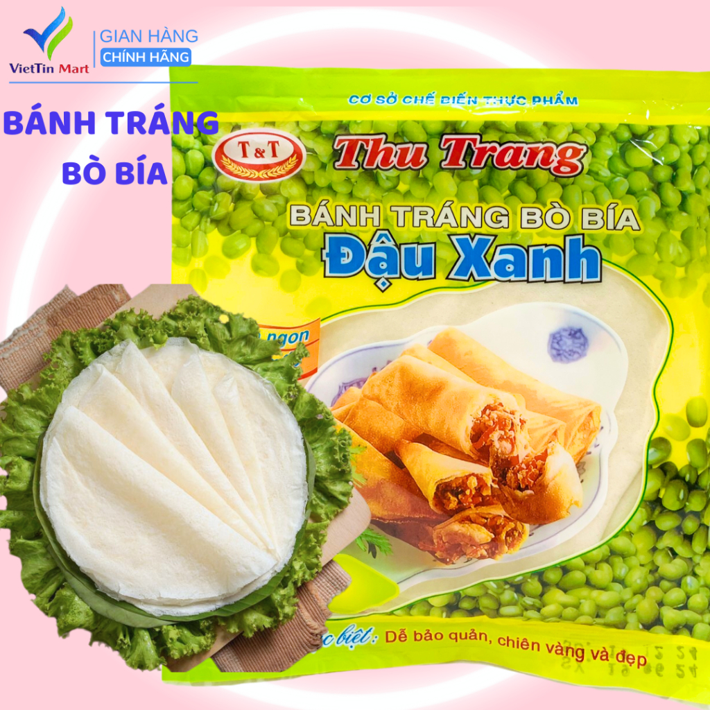 Bánh Tráng Bò Bía Đậu Xanh Thơm Ngon Thu Trang