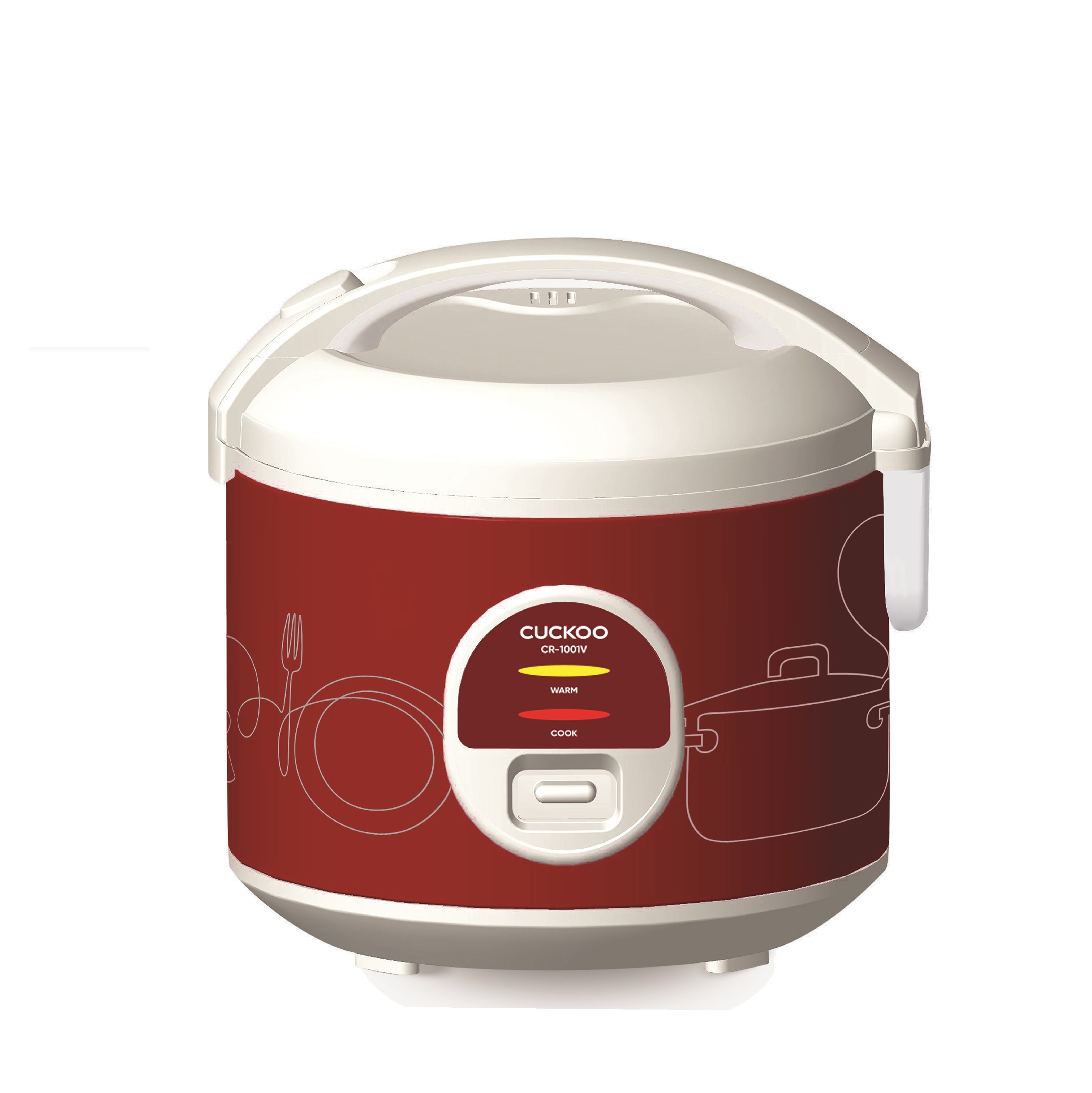 Nồi Cơm Điện Cuckoo 1.8 lít CR-1001V - Lòng nồi chóng dính - Hàng Chính hãng Cuckoovina- Bảo hành 2 năm