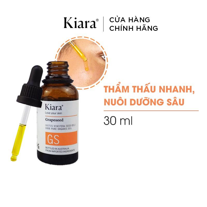 Combo 2 Chai Dầu Dưỡng Da Mờ Thâm Sáng Mịn Kiara Grapeseed Oil 2x30ml