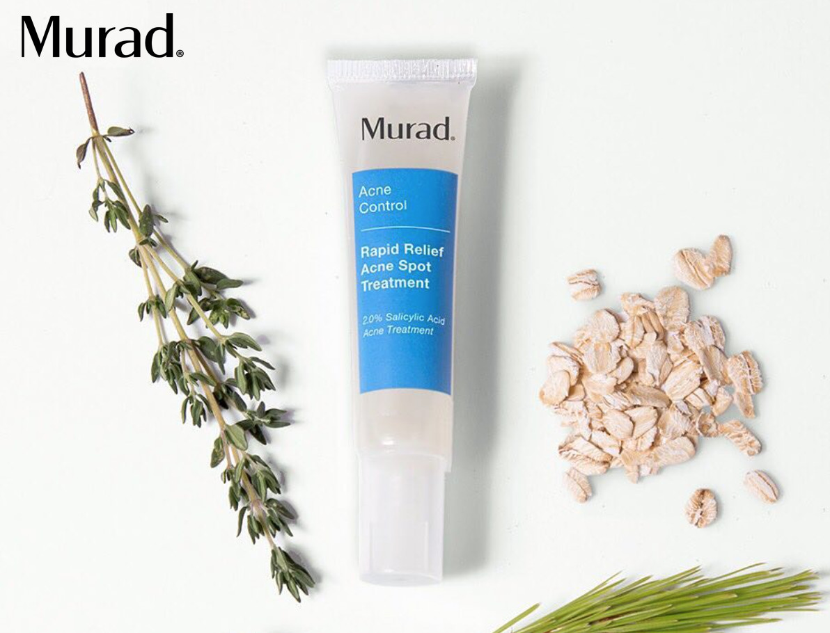 Gel giảm mụn 4 giờ Murad Rapid Relief Acne Spot Treatment 15ml Tặng Sữa rửa mặt AHA/BHA Exfoliating 15ml + Clarifying Cleanser 15ml