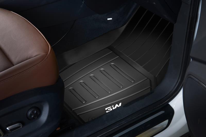 Hình ảnh Thảm lót sàn xe ô tô Audi Q3 2011,2018 Nhãn hiệu Macsim 3W chất liệu nhựa TPE đúc khuôn cao cấp.màu đen