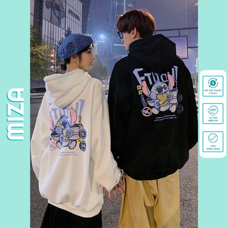 Áo hoodie nam nữ unisex cặp đôi local brand nỉ ngoại form rộng có mũ ulzzang hàn quốc cute zip chống nắng STICHT MIZA