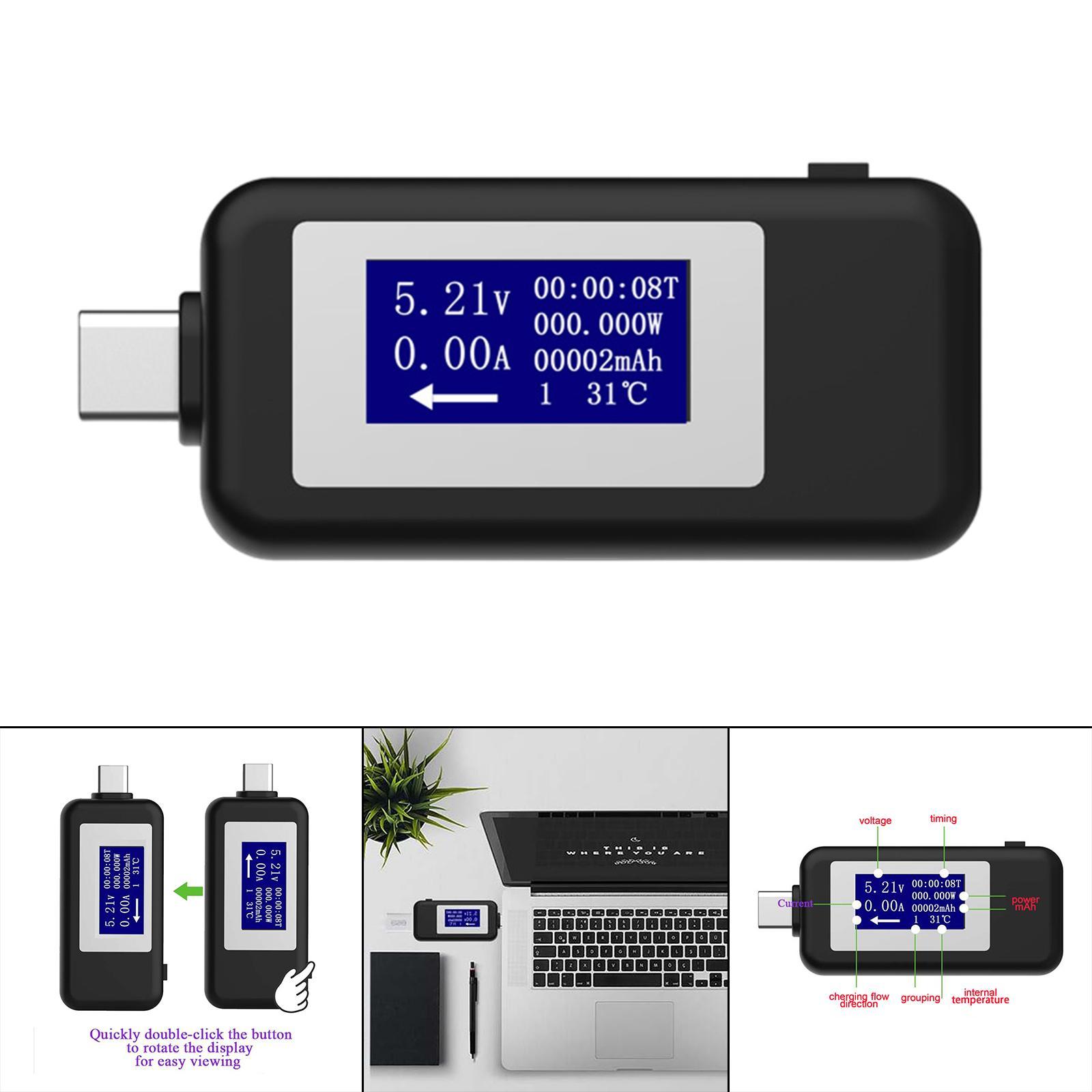 Current Voltage Capacity Meter  for Chargers Cables