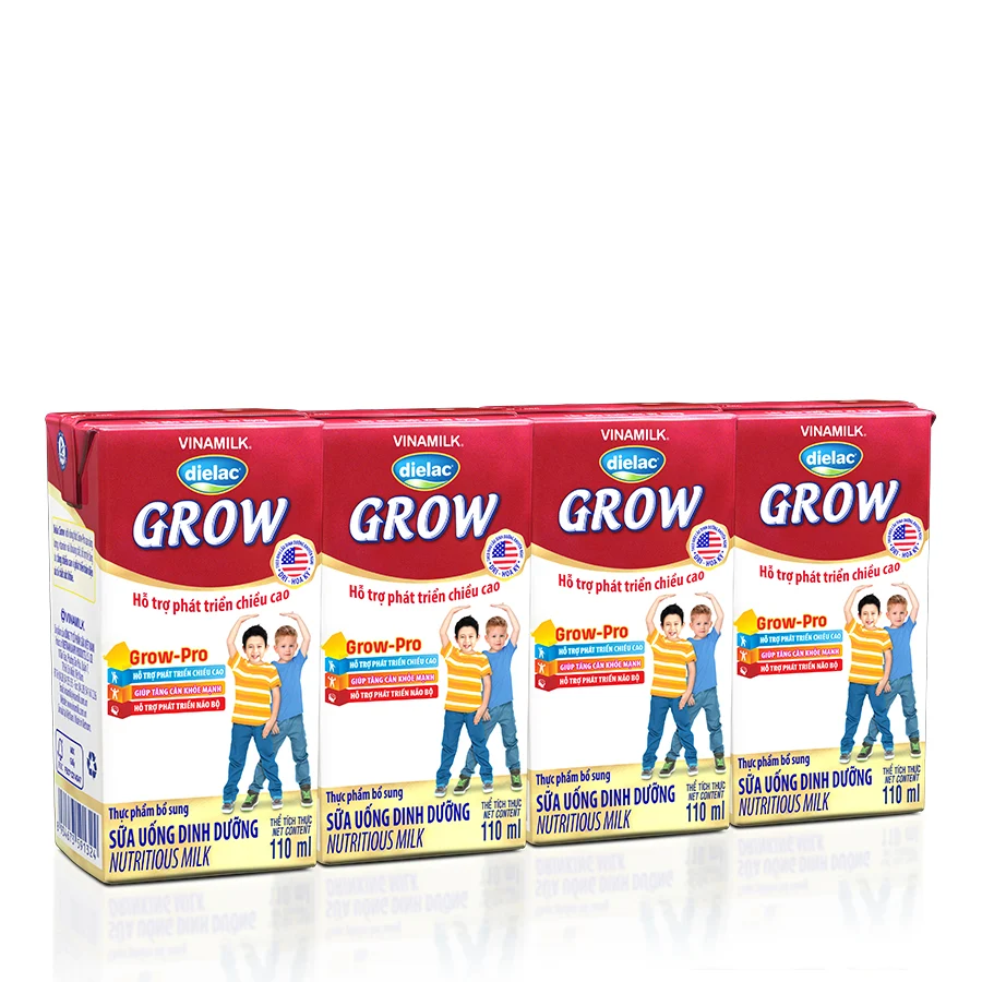 Thùng 48 Hộp Sữa Bột Pha Sẵn Vinamilk Dielac Grow 110ml