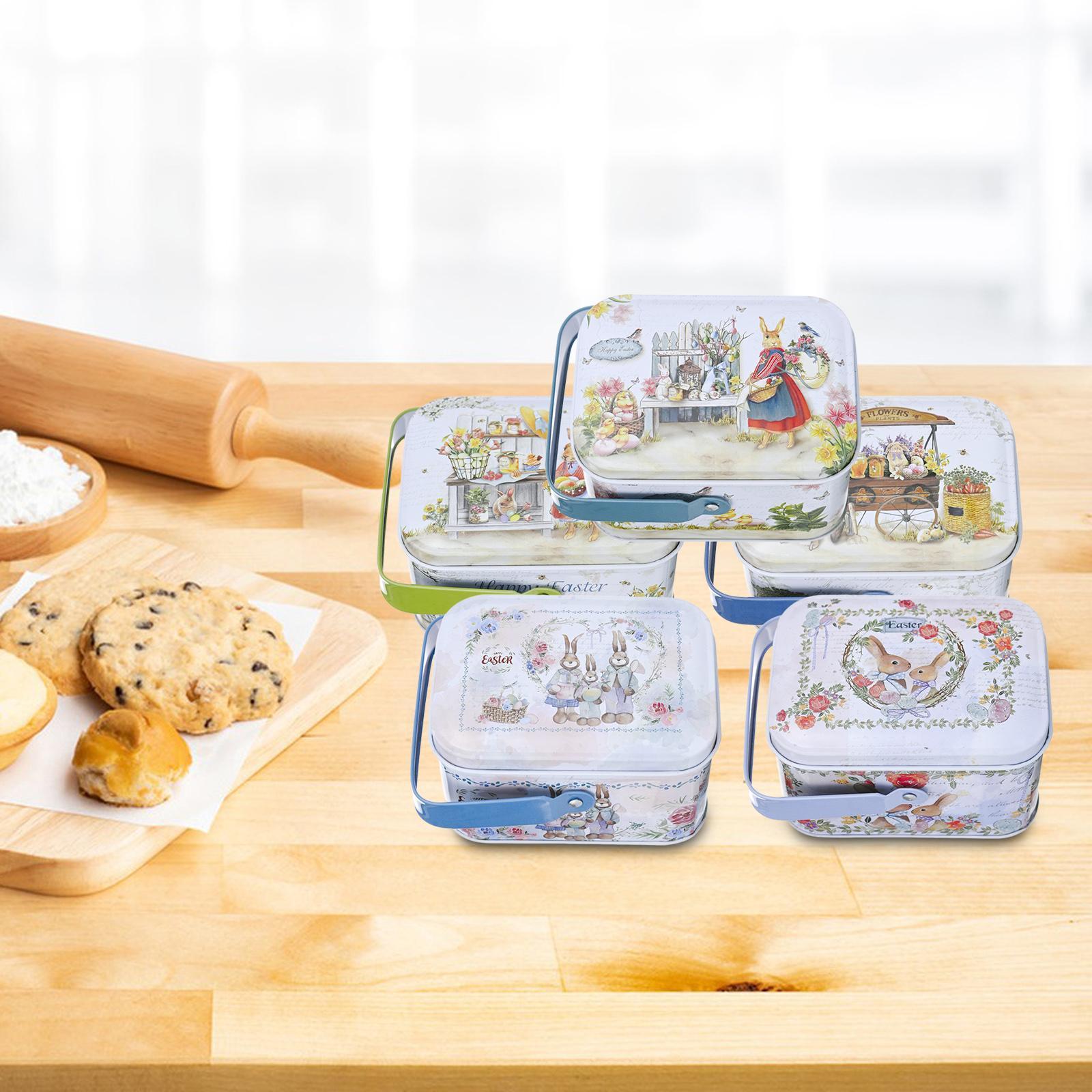 5Pcs Small Tin Boxes Sundries Organizer Storage Can for Wedding Decorations