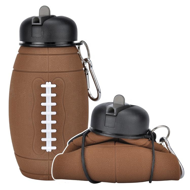 Bình Nước Có Thể Gấp Gọn Silicon Thể Thao Uống Nước 600ml - A-Football Bottle(550ML)