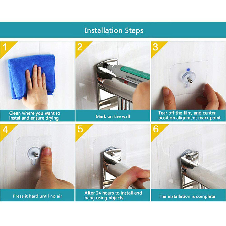 Giá Treo Khăn Dính Tường Phòng Tắm Inox 201