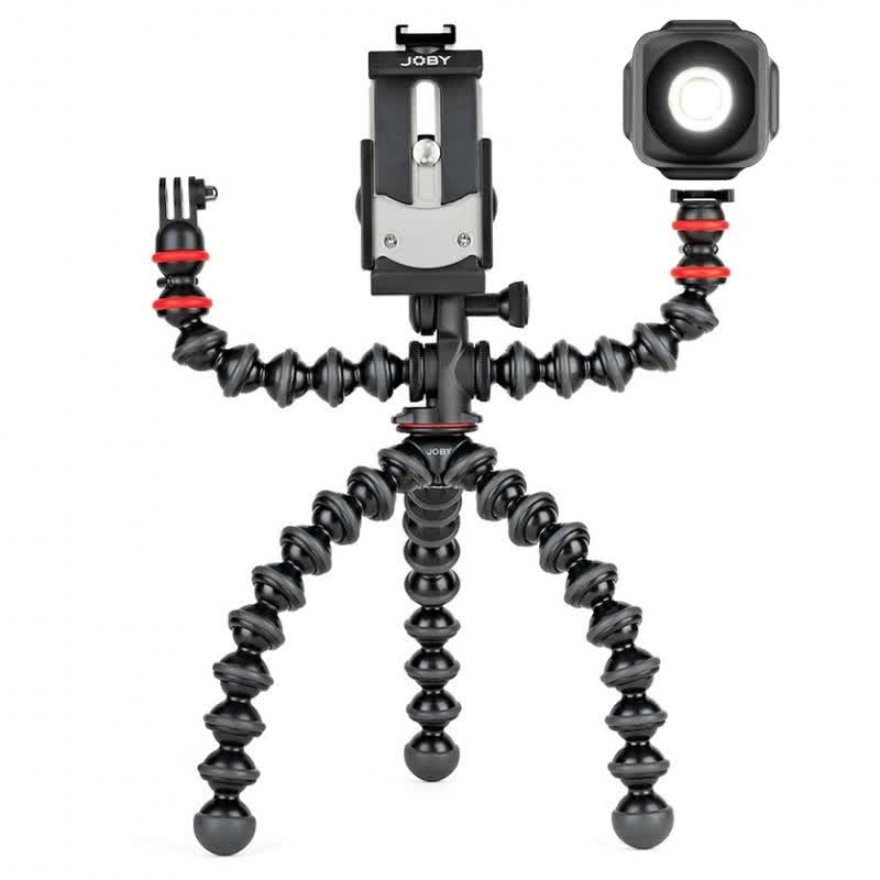 Combo Livestream, quay vlog cho điện thoại - Chân 3 đầu Joby GorillaPod Mobile Rig + đèn LED Joby Beamo Mini LED - Hàng chính hãng