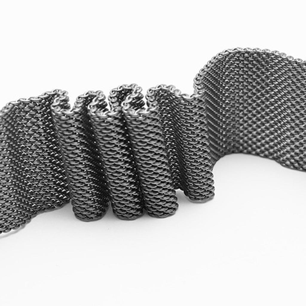 Stainless Steel  Replacement   Clasp Mesh Strap 12-22 Mm Wide Replacement Strap For Watch Repair