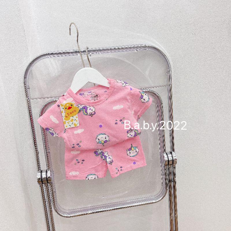 Bộ cotton hình cho bé trai và gái