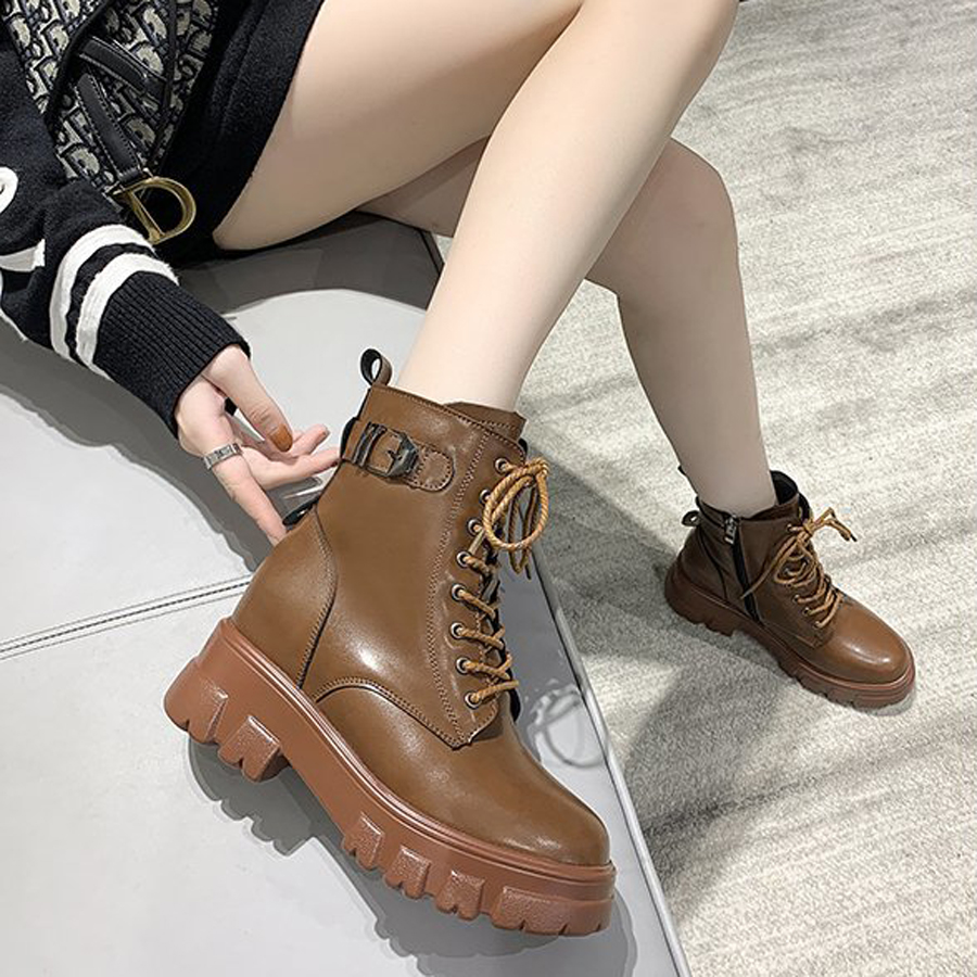 Giày Boot Đế Cao Cool Ngầu 8cm PBOD479