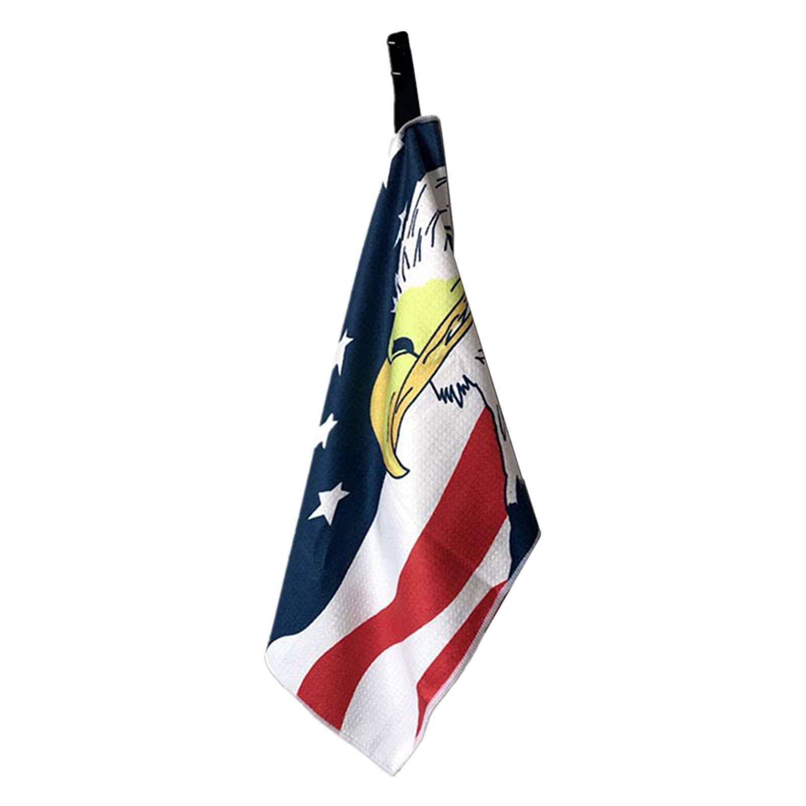 Golf Towel for Golf Bags with Clip for Men & Women, Microfiber Waffle Pattern Golf Ball Towel, Super Absorbent and Quick Dry