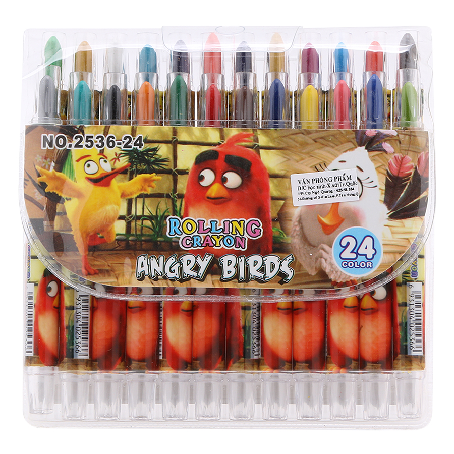 Sáp Vặn Ngắn Rolling Crayon 24 Màu (2536-24)