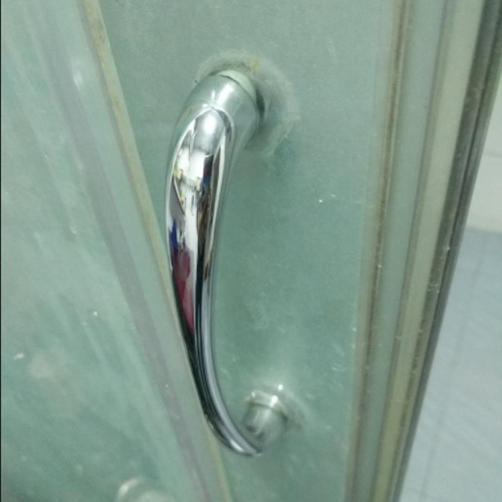 Heavy Duty Metal Door Pull Handle for Bathroom Shower Glass Door Silver #1