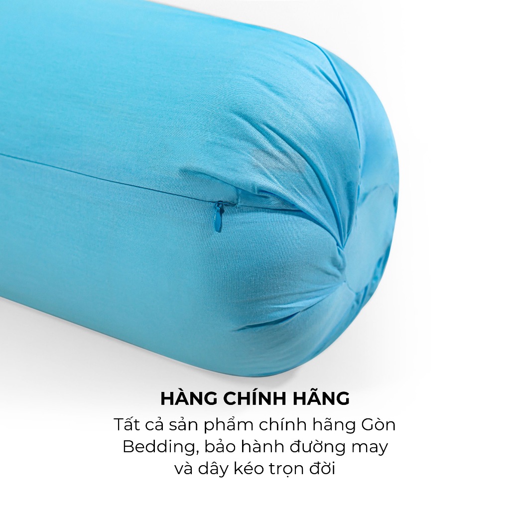 [Nhiều màu - Khoá kéo] Vỏ Gối Ôm Gòn Bedding Cotton 100% Hàn Quốc Màu Trơn 35x100 cm 37x105 cm