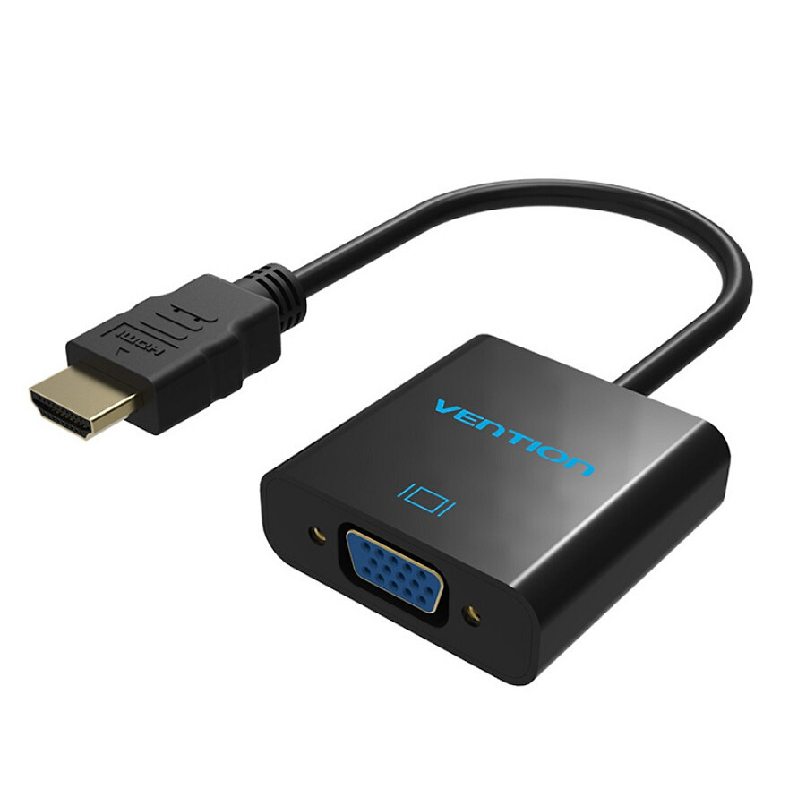 Cáp Chuyển Đổi HDMI Sang VGA Vention VAA-V03 - Đen - Hàng Nhập Khẩu