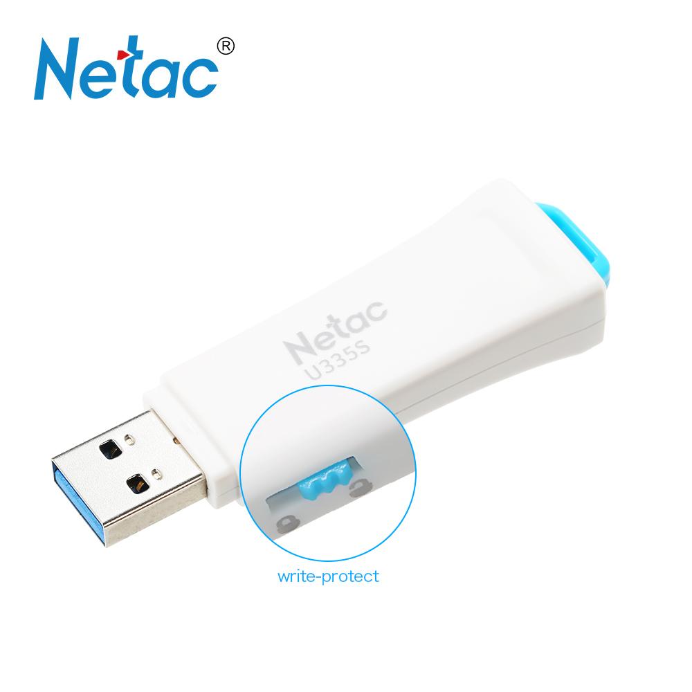  Đầu USB 3.0 Flash Drive U335S loại Netac Write Protect 