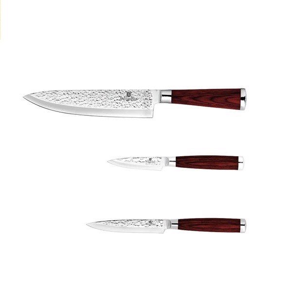 Bộ dao 3 chi tiết Berlinger Haus BH/2485 - chuôi gỗ đỏ