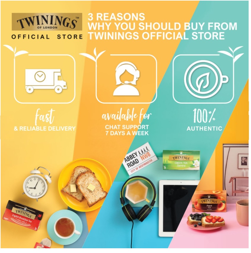 Trà TWININGS OF LONDON Earl Grey hộp 25 gói x 2 g