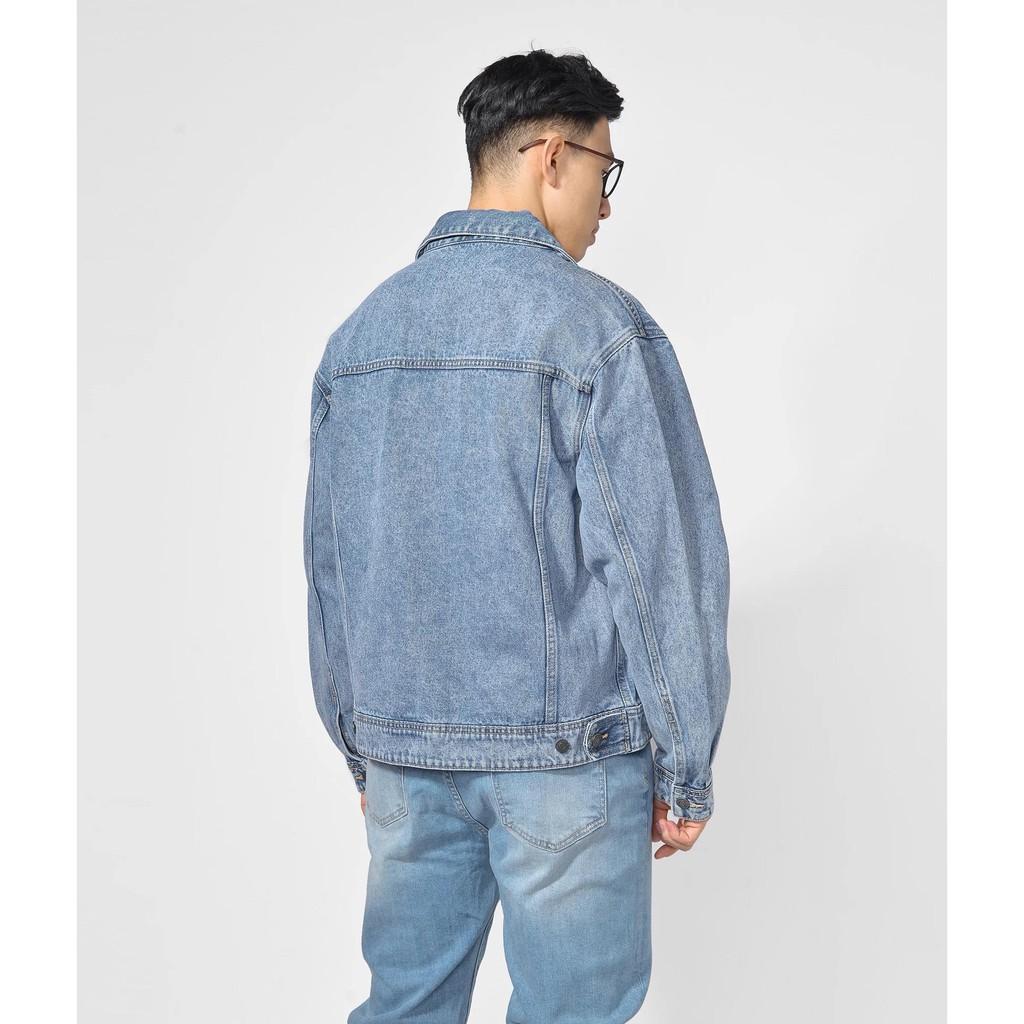 Áo khoác Jean nam (Jacket denim nam) form Loose - 10F20DJA005 shop LASTORE