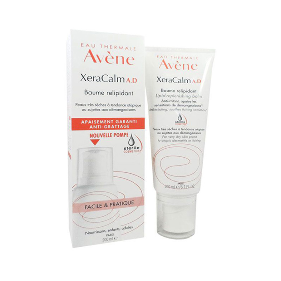 Avène Kem Dưỡng Da Làm Dịu Cơn Ngứa Tức Thời XeraCalm AD Lipid-Replenishing Cream 200ml