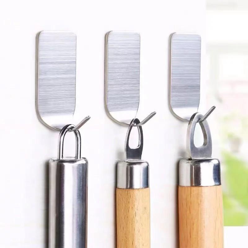 Móc Dán Tường Inox, Móc Treo Đa Năng, Móc Treo Đồ Dùng Nhà Tắm - Bếp, Treo Đồ Dùng Gia Đình. Kingler 2001-2002