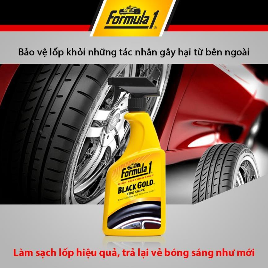 Chai Xịt Chất Bảo Dưỡng Màu Đen và Làm Bóng Vỏ Xe FORMULA 1 615258 680ml