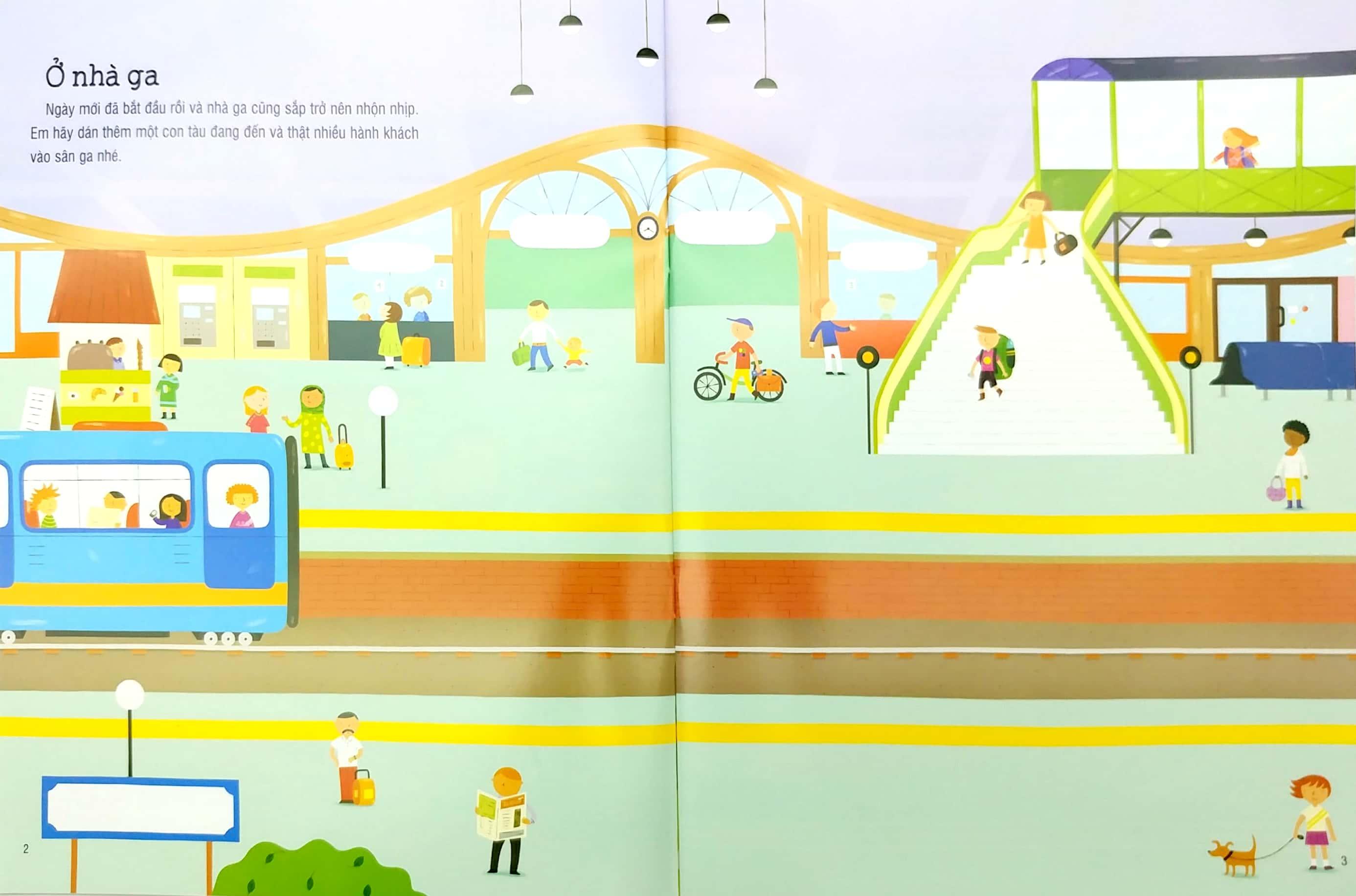First Sticker Book - Sách Dán Hình Đầu Đời Cho Bé - Tàu Hỏa