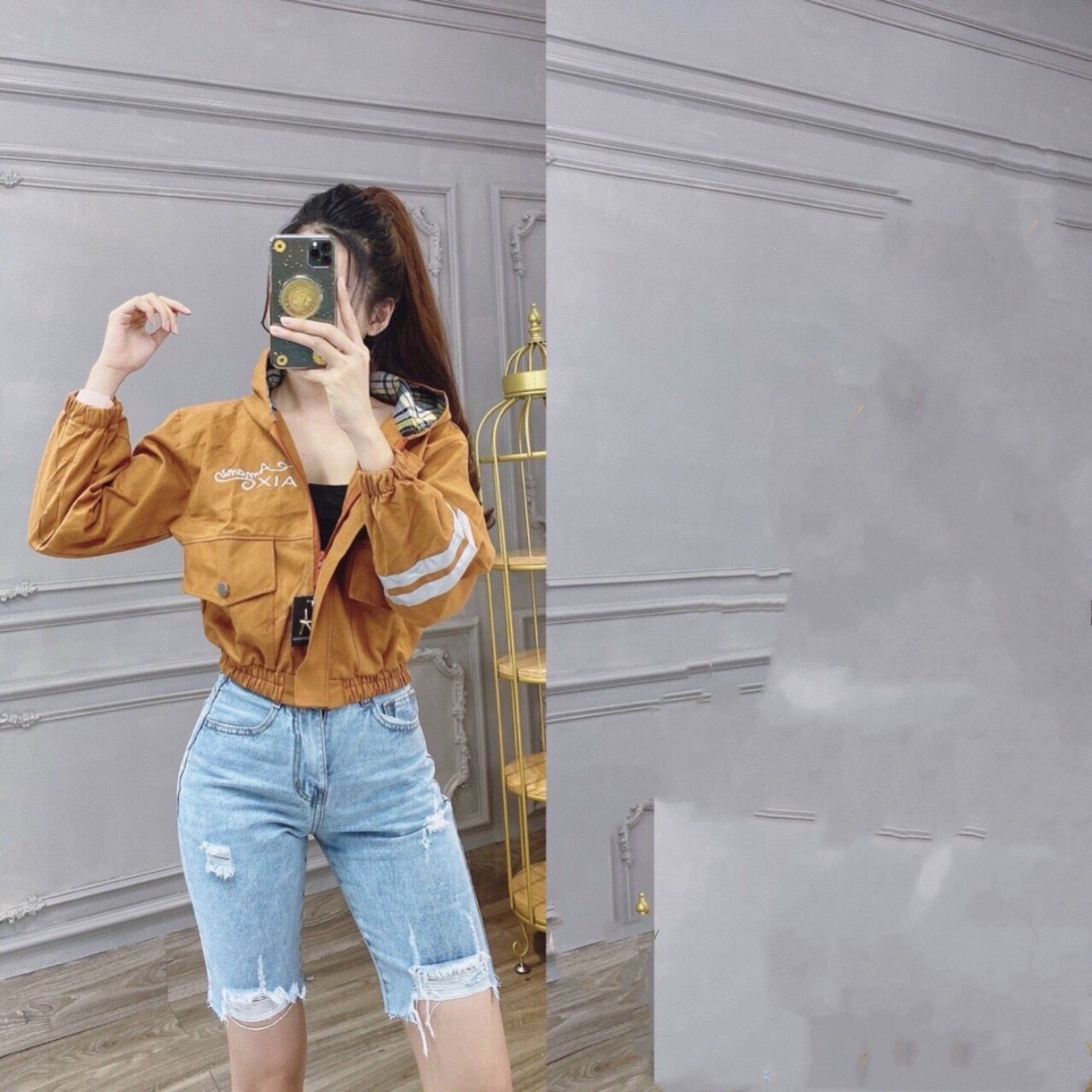 Quần Short Rách Nữ