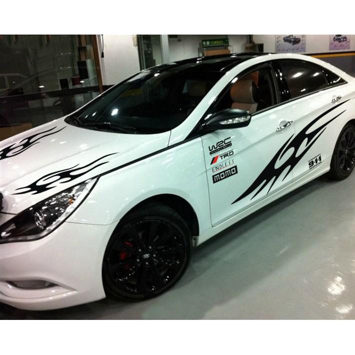 Tem Dán Sườn Xe Ngọn Lửa WRC, TRD, 911 Ms-158