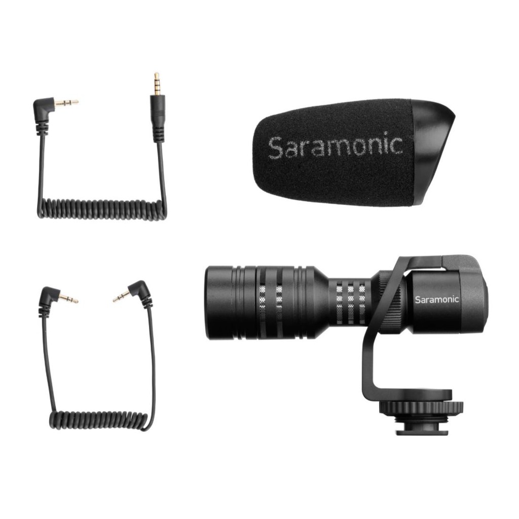 Micro Thu Âm Không Dây Saramonic Vmic Mini Cho Máy Ảnh DSLR và Điện Thoại Thông Minh - Có Thể Dễ Dàng Bắt Đầu Quay Video Các Cuộc Phỏng Vấn/ Làm Việc Tại Nhà Hoặc Trên Đường Đi. - Hàng Chính Hãng