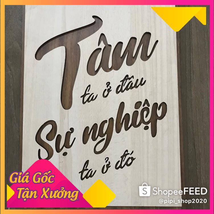 Bảng Gỗ Decor - Chỉ Dẫn WC - Bảng Gỗ Woody