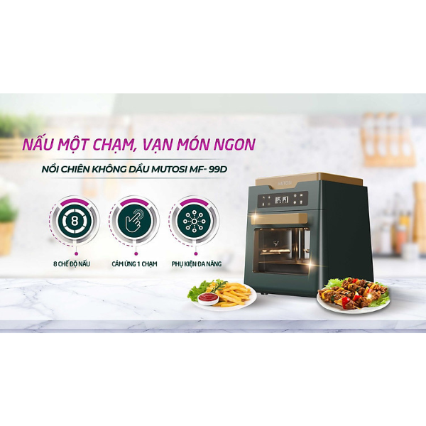 Nồi chiên không dầu MUTOSI MF-99D - Hàng Chính Hãng