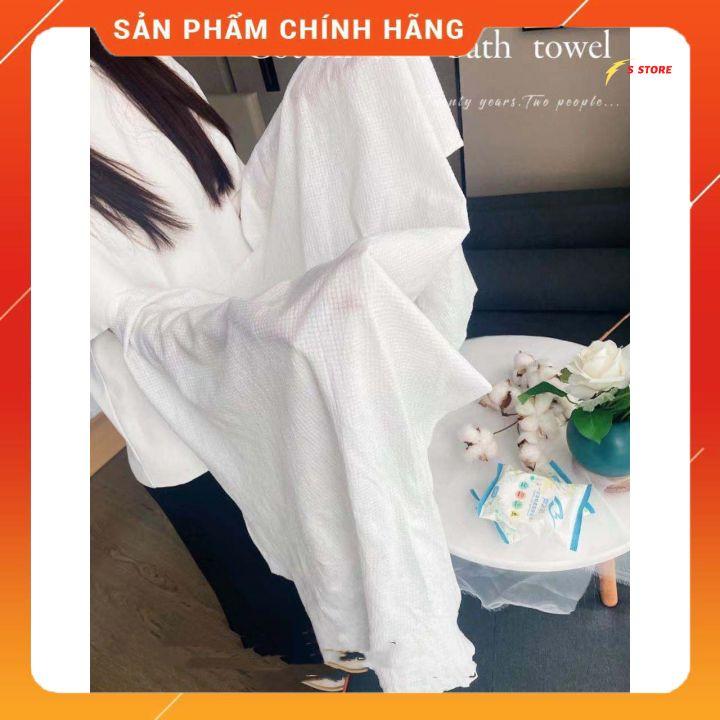 Khăn giấy nén lau mặt hình viên kẹo tròn bỏ túi khi đi du lịch, khăn tắm nén khách sạn 70x140cm dùng một lần tiện lợi