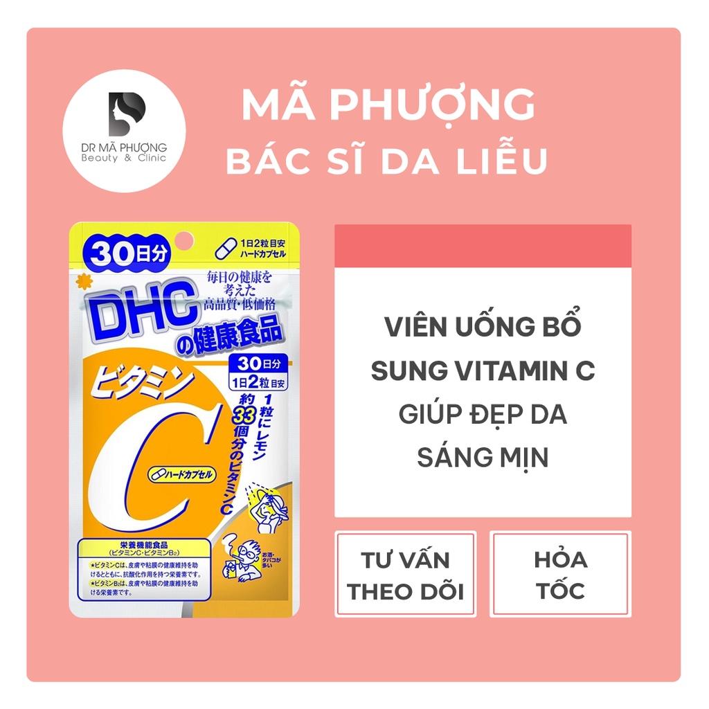 Viên uống VITAMIN C DHC - Bổ sung Vitamin C Hard Capsule Giúp Sáng Da, tăng Đề Kháng - Bác sĩ Mã Phượng (MÀU VÀNG)