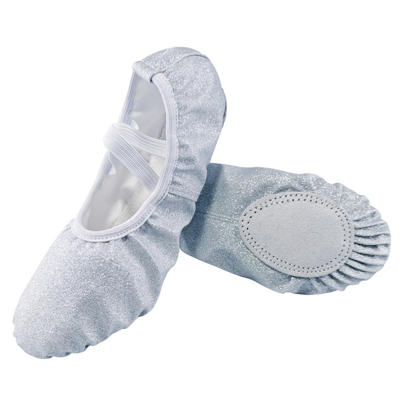 2020 Giày múa ba lê màu xanh long lanh màu xanh cho các cô gái Soft Sole Flat Yoga Gym Dép dép Color: PinkPlus Shoe Size: 6.5