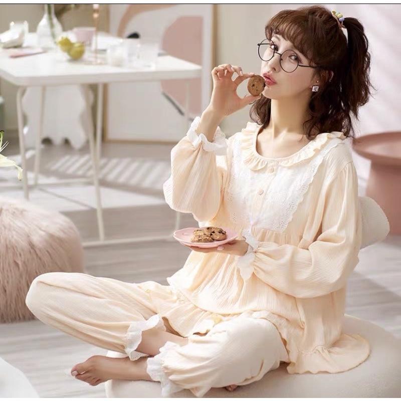 Bộ Ngủ Pyjama Nữ Bèo - Bộ Mặc Nhà Chất Cotton Form Đẹp Nhiều Mẫu