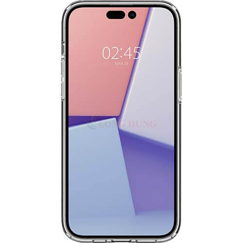 Ốp lưng chống sốc hỗ trợ sạc không dây Spigen Crystal Hybrid Magfit iP 14 Series - Hàng chính hãng