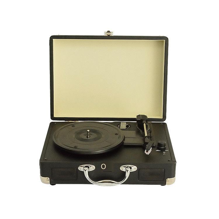 Giá thấp nhất vali phong cách châu Âu máy ghi âm cơ điện máy ghi âm vinyl retro máy quay đĩa di động máy vali sáng tạo