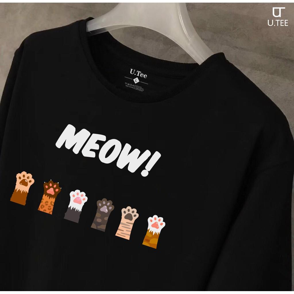 Áo Thun MEOW MEOW Chất Cotton 100% Form Rộng Hình In Chuẩn Với Công Nghệ Hiện Đại Nhất Nhật Bản