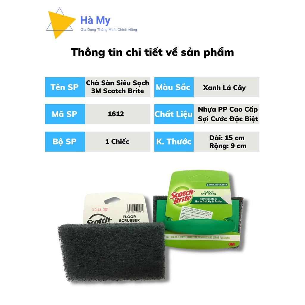 Bàn Chải Chà Sàn Phòng Tắm,Phòng Vệ Sinh 3M Scotch Brite Cao Cấp-Không Trầy Xước