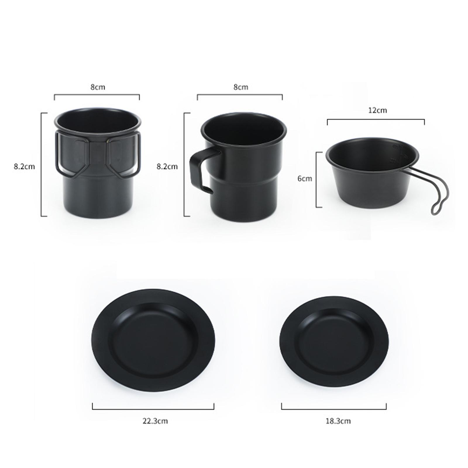 Lightweight Tableware Plate Pan Dinner Camping Dish for Barbecue Indoor Outdoor BBQ