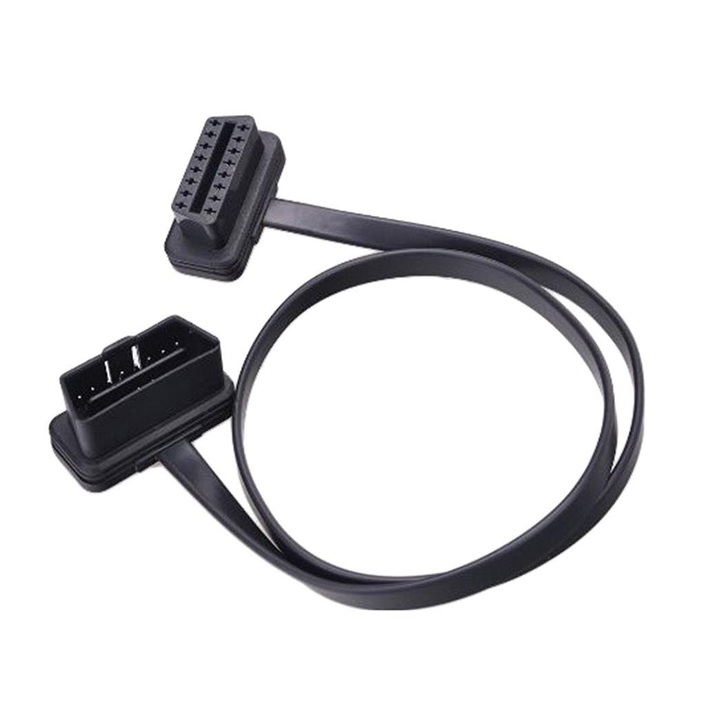 OBD2  16 Pin Male to Female Extension Diagnostic Extender Cable Flat