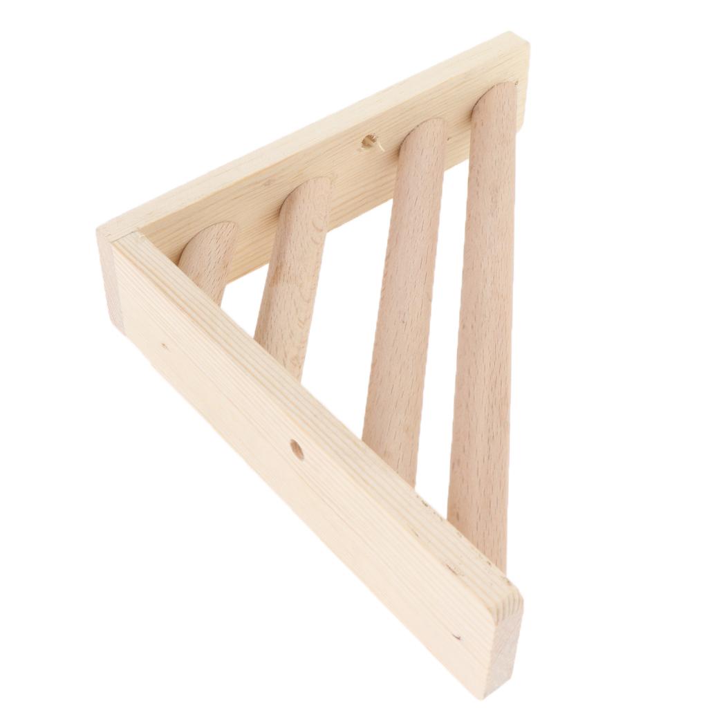 Wooden Parrot Bird Platform Perch Stand for Budgie Conure Parrot Cages Toy