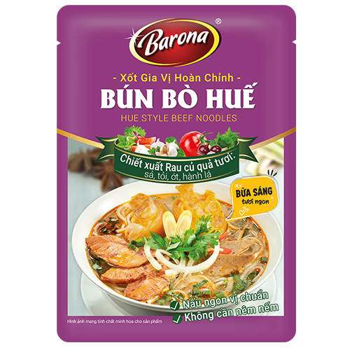 Xốt Gia Vị Bún Bò Huế Barona 110g ướp ngon chuẩn vị không cần nêm nếm