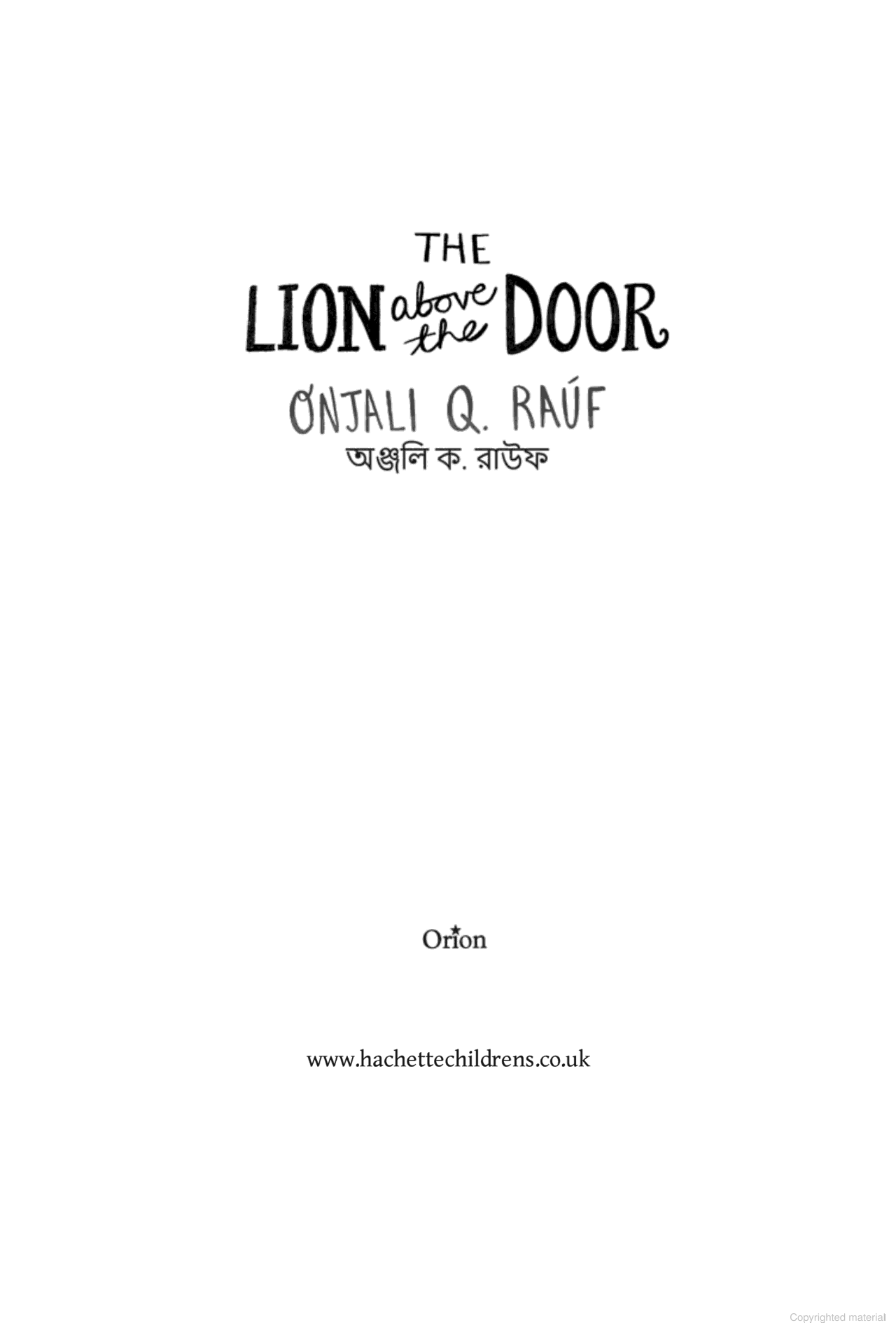 The Lion Above The Door